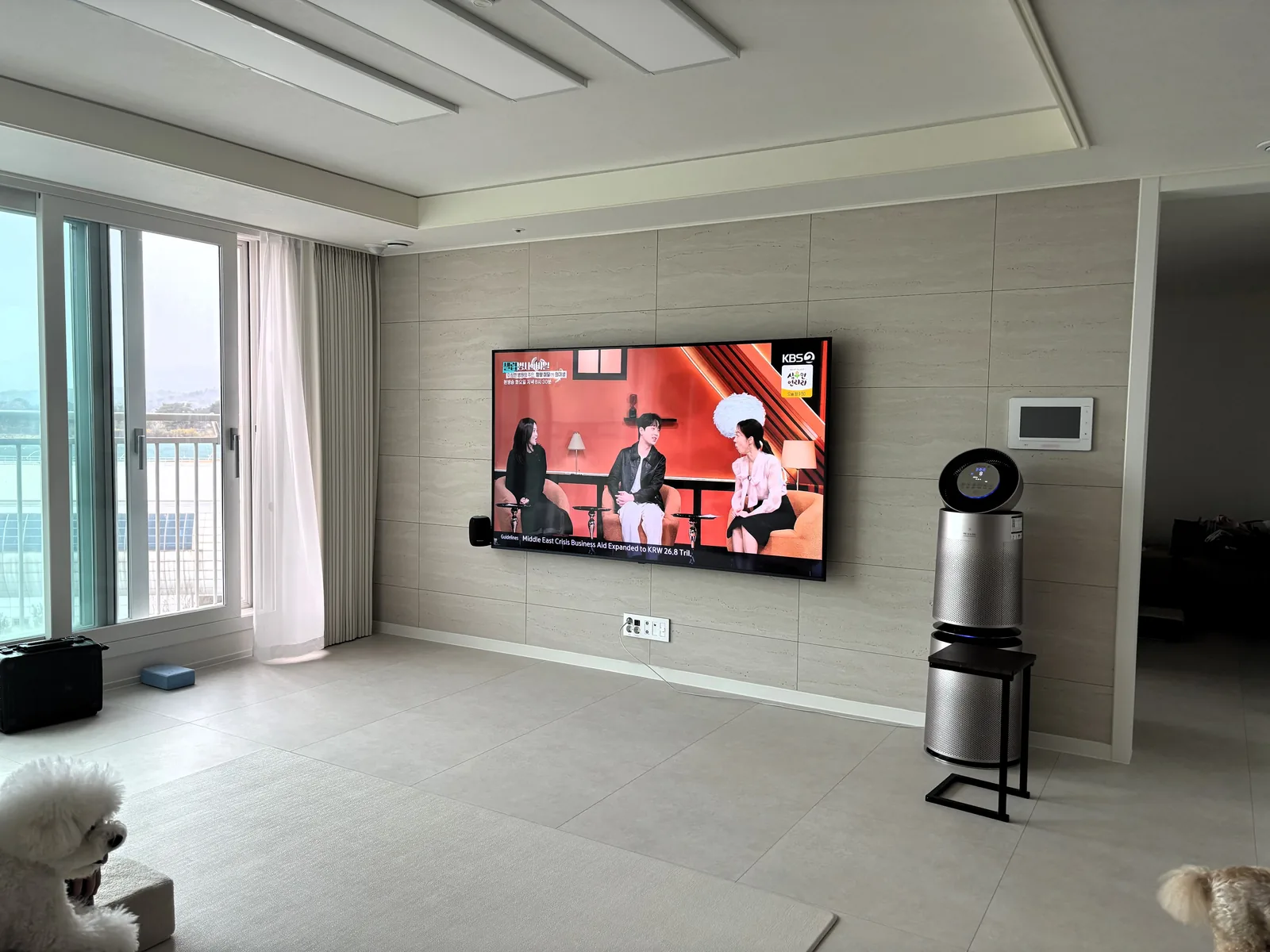 남양주 다산동 벽걸이TV 설치 시공 사진