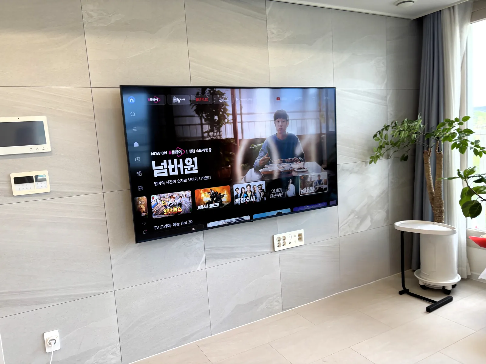 남양주 호평동 벽걸이TV 설치 시공 사진