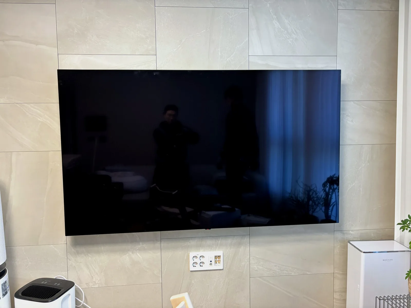 동두천 보산동 벽걸이TV 설치 시공 사진