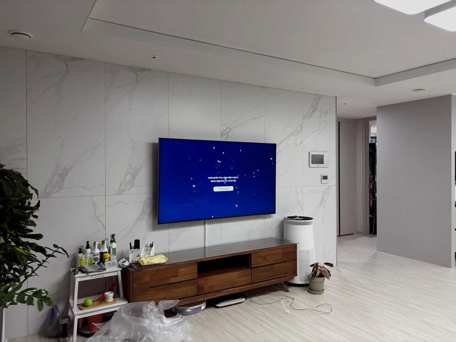 안산 본오동 벽걸이TV 설치 시공 사진