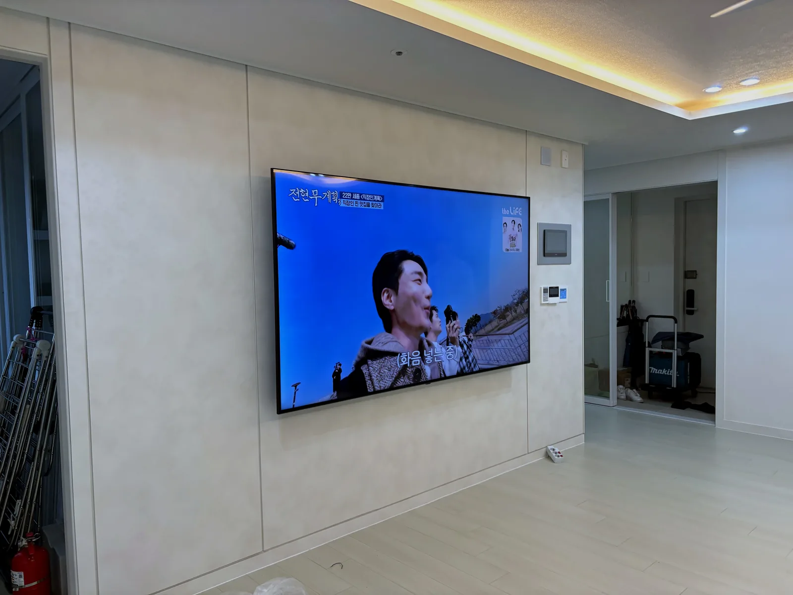 이천 중리동 벽걸이TV 설치 시공 사진