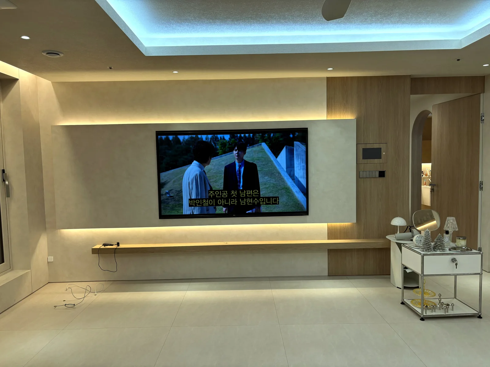 은평구 불광동 벽걸이TV 설치 시공 사진