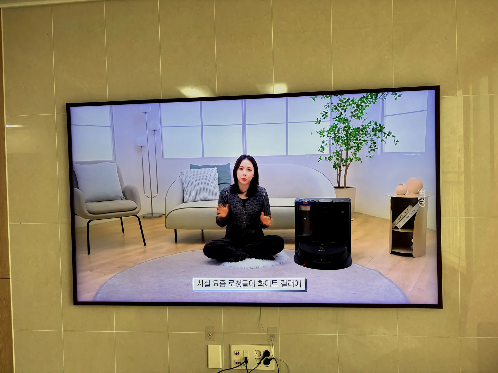 강서구 마곡동 벽걸이TV 설치 시공 사진